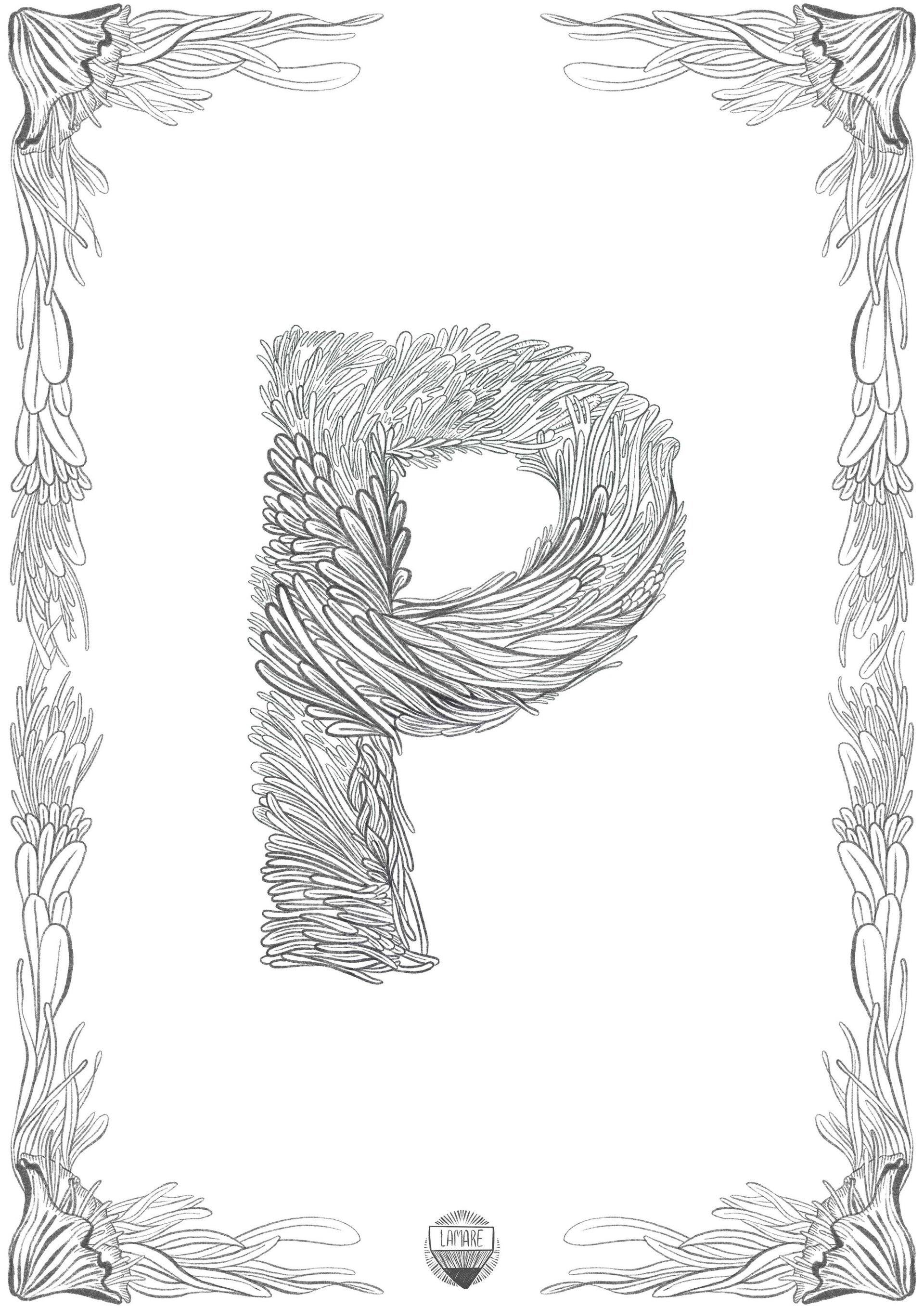 COLOURING PRINTS // Láminas sueltas abecedario - 18