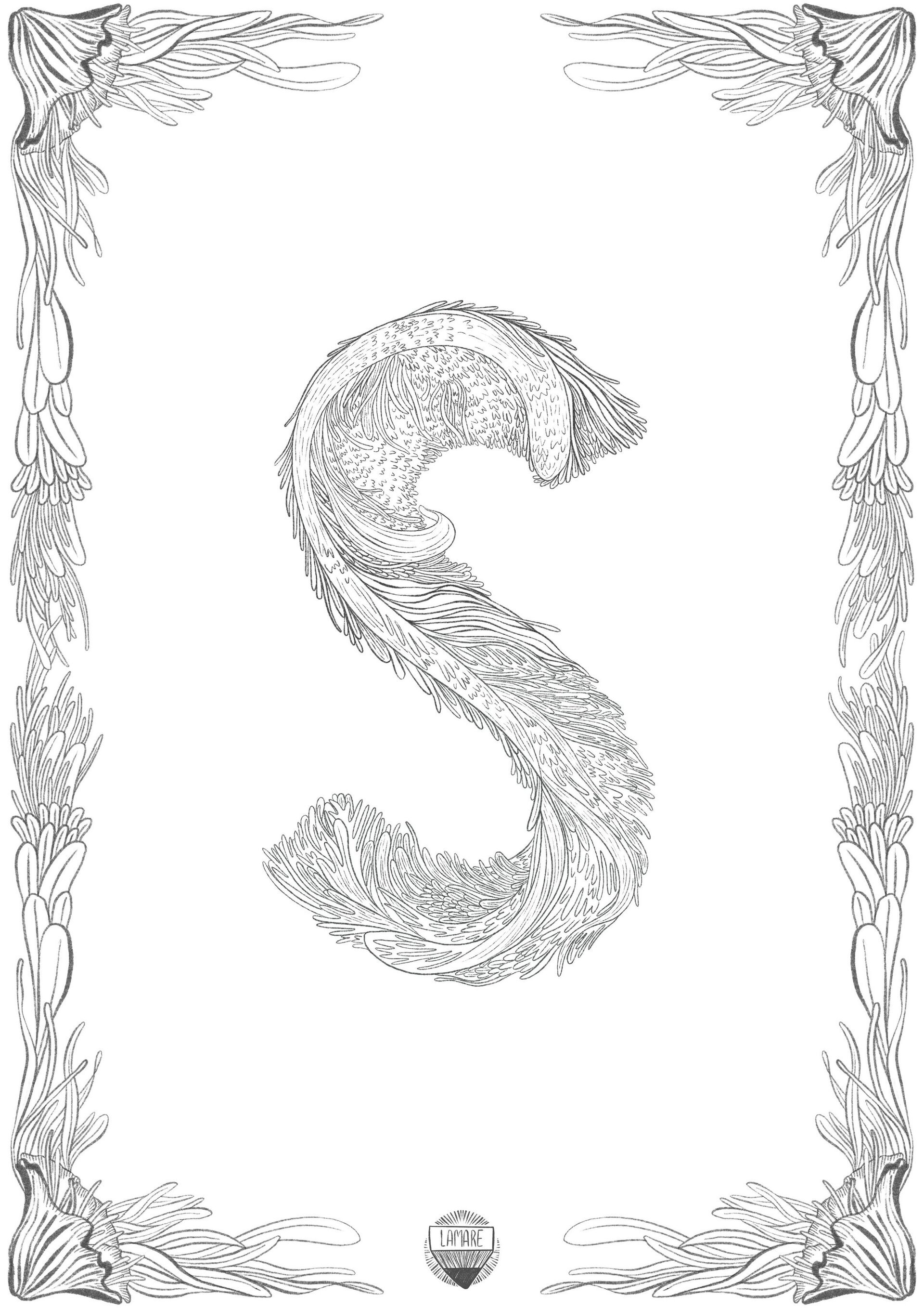 COLOURING PRINTS // Láminas sueltas abecedario - 21