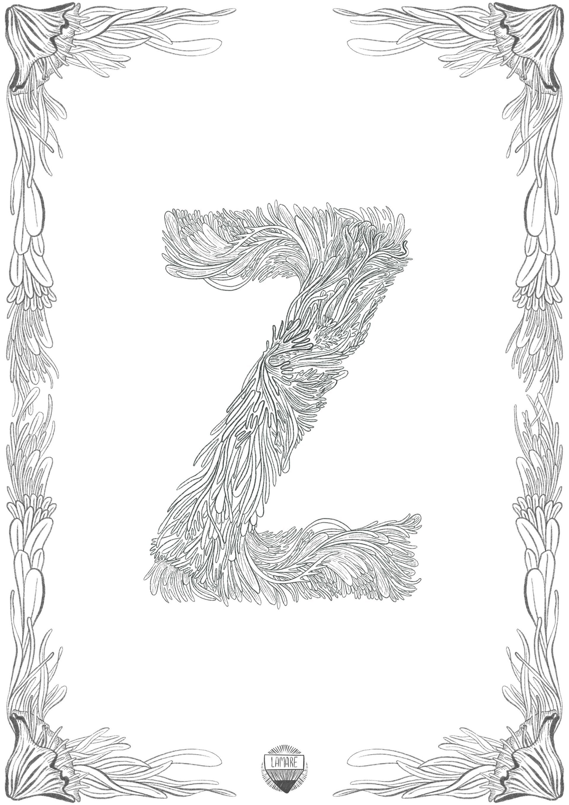 COLOURING PRINTS // Láminas sueltas abecedario - 28