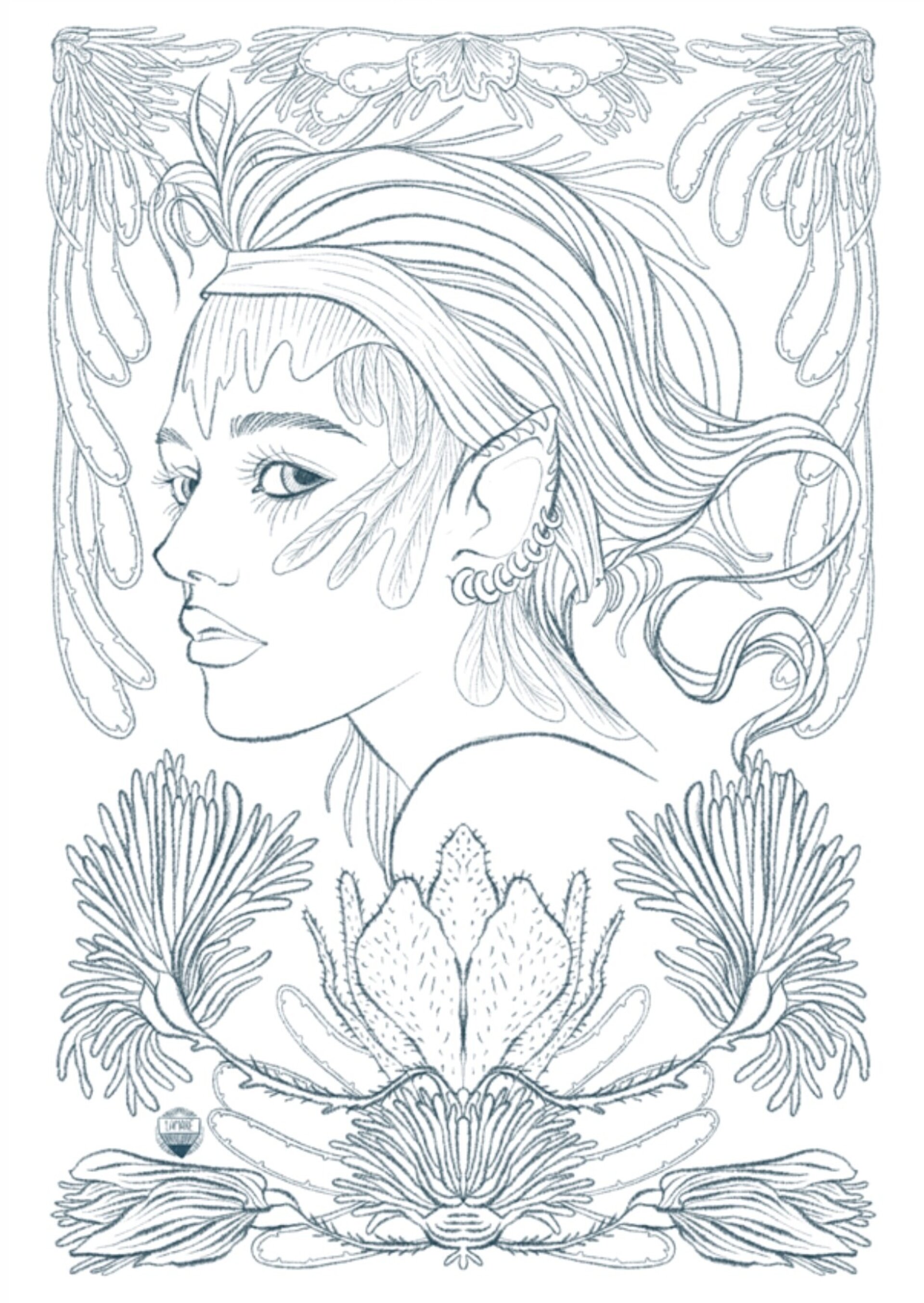 COLOURING Postcards// MYSTIC SISTERS - 4