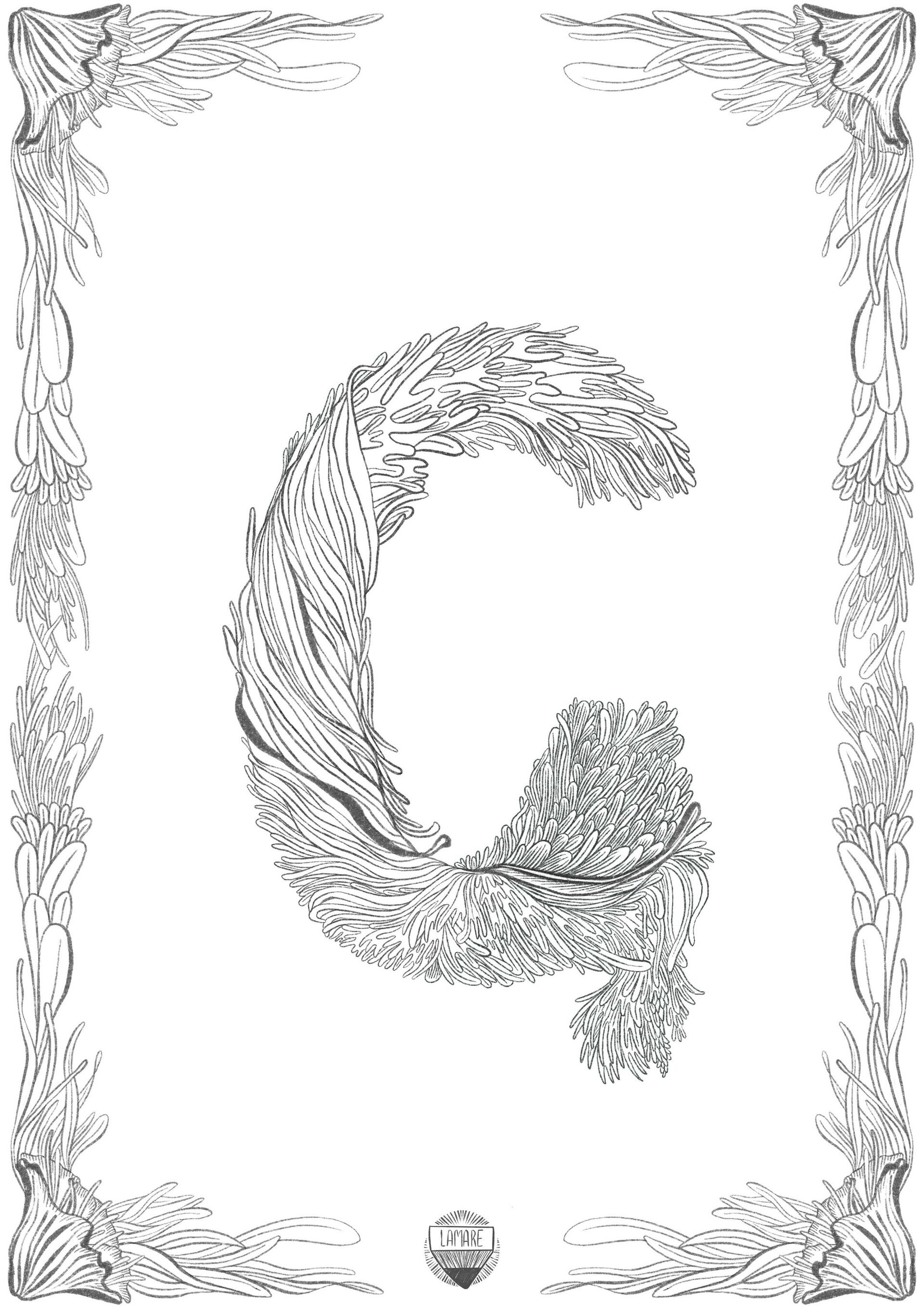 COLOURING PRINTS // Láminas sueltas abecedario - 8