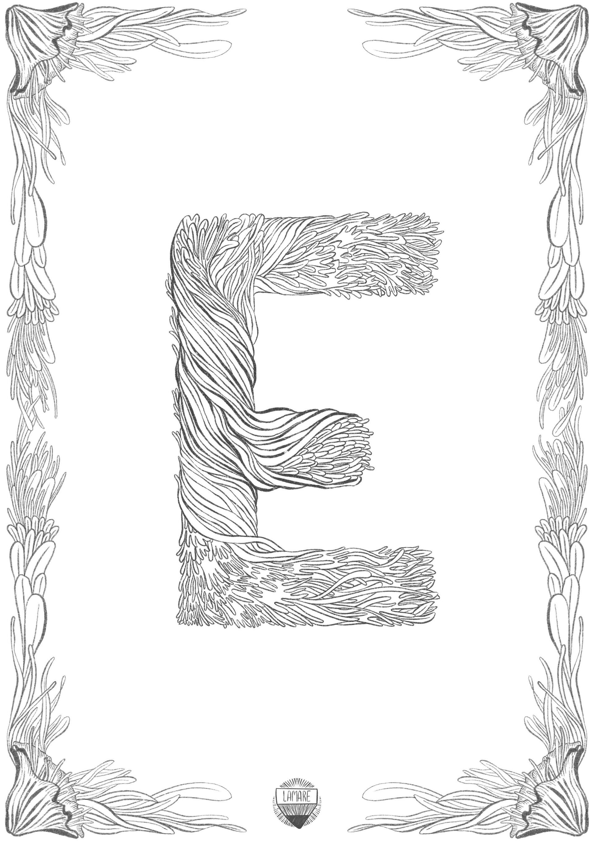 COLOURING PRINTS // Láminas sueltas abecedario - 6