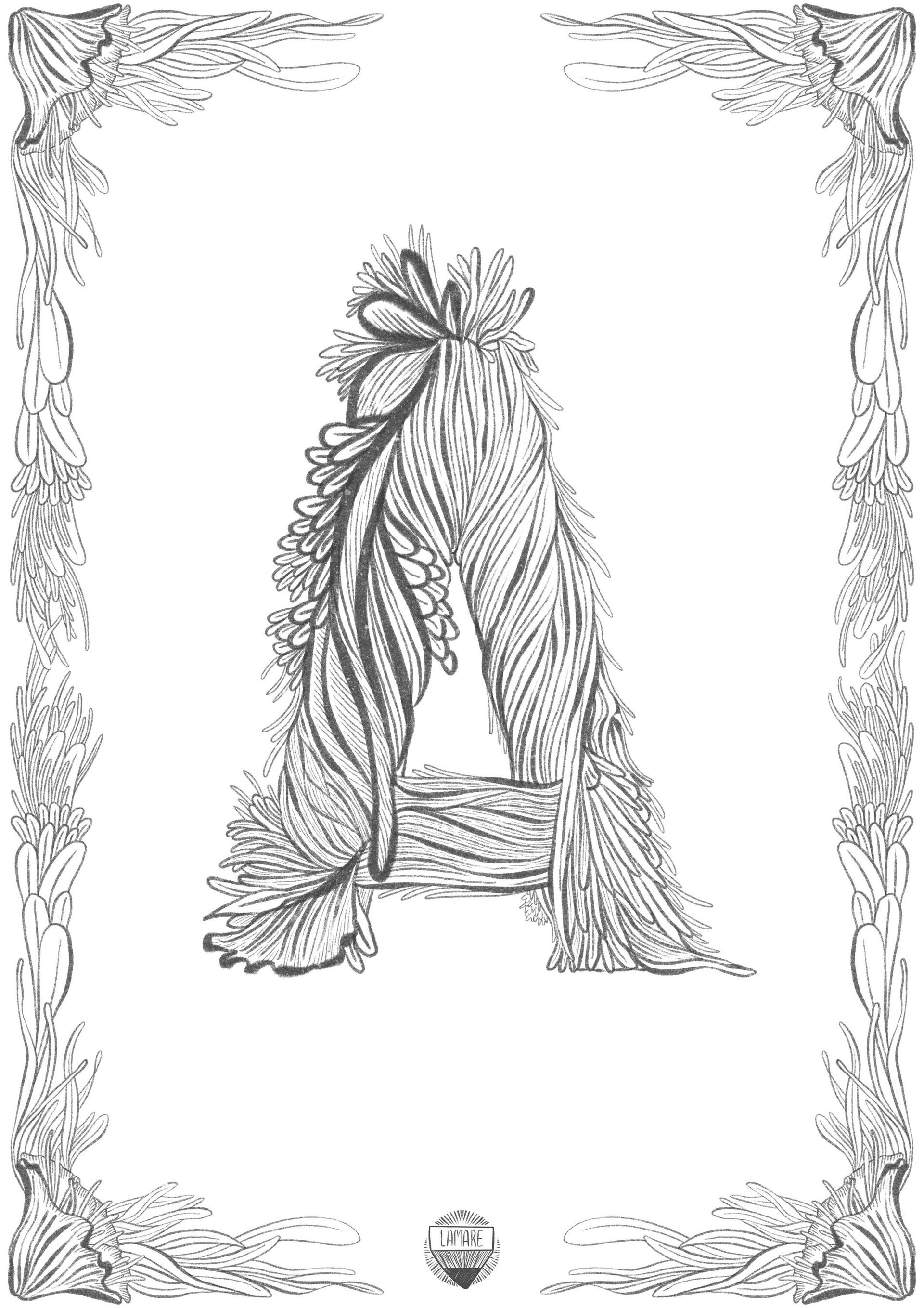 COLOURING PRINTS // Láminas sueltas abecedario - 2