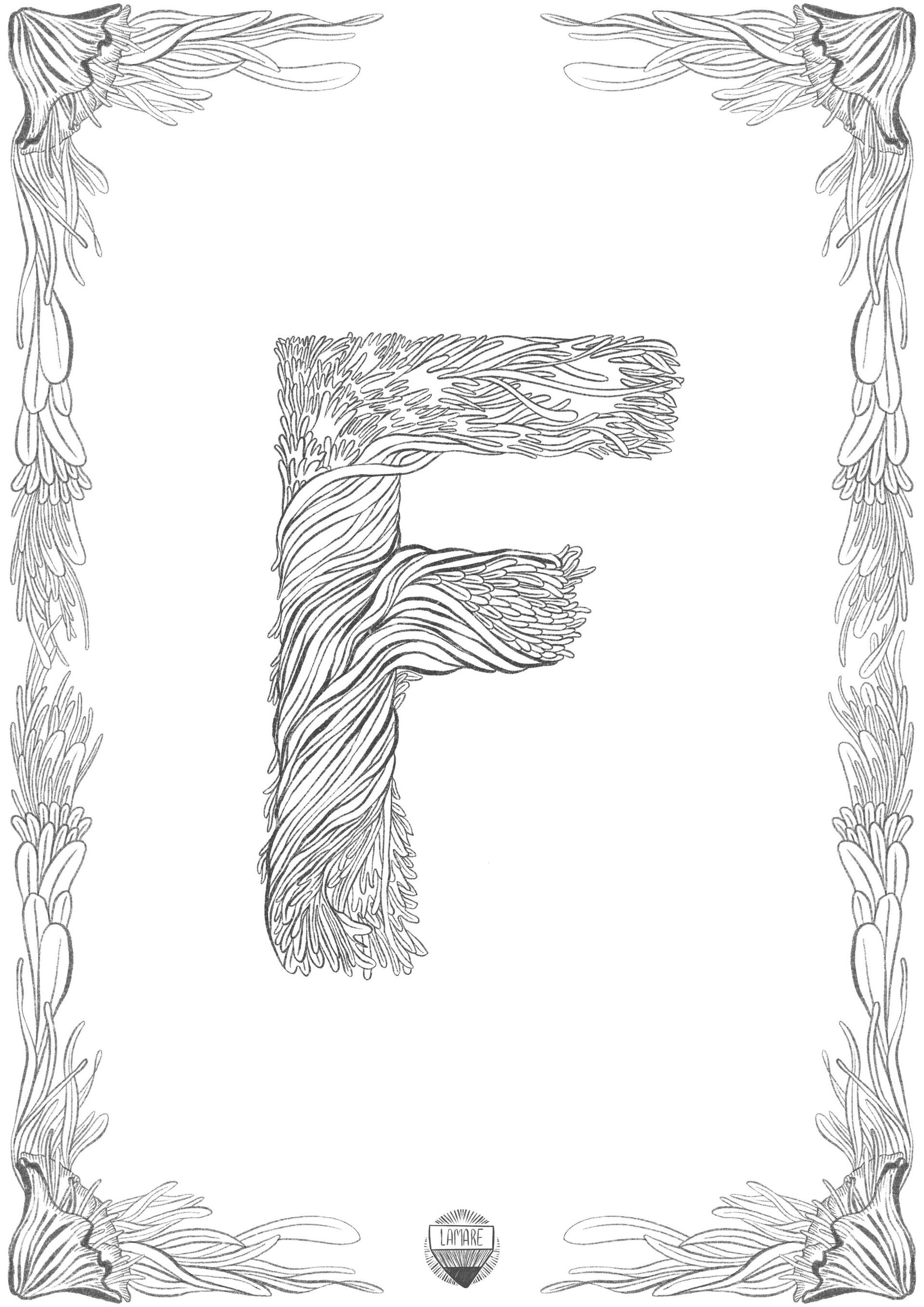 COLOURING PRINTS // Láminas sueltas abecedario - 7