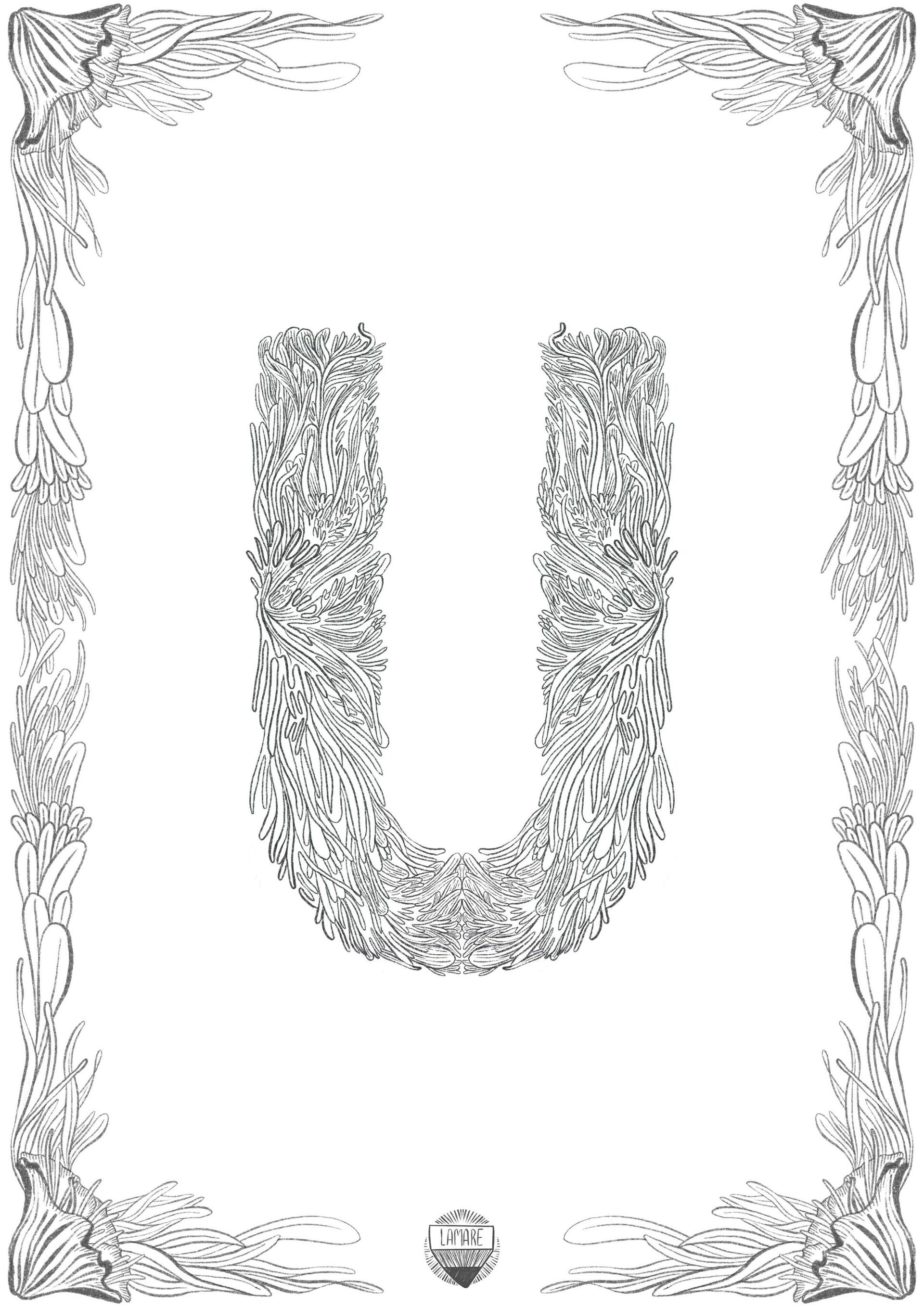 COLOURING PRINTS // Láminas sueltas abecedario - 23