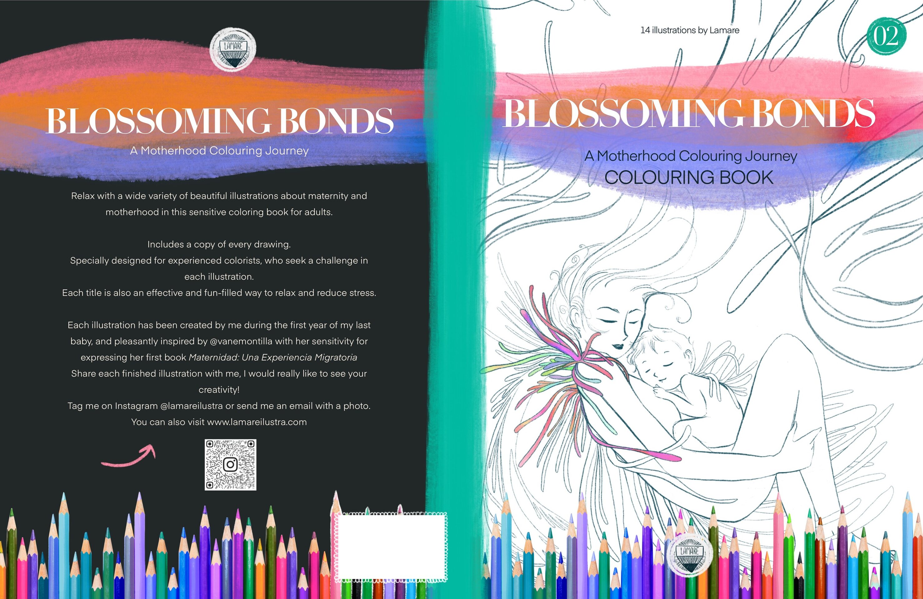 COLOURING BOOK// BLOSSOMING BONDS - 2