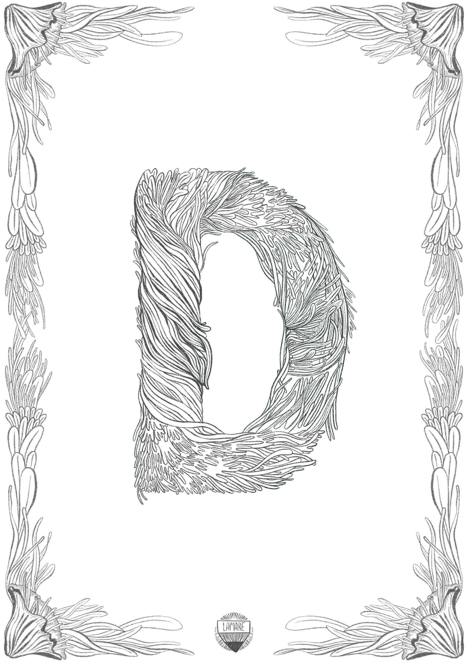 COLOURING PRINTS // Láminas sueltas abecedario - 5