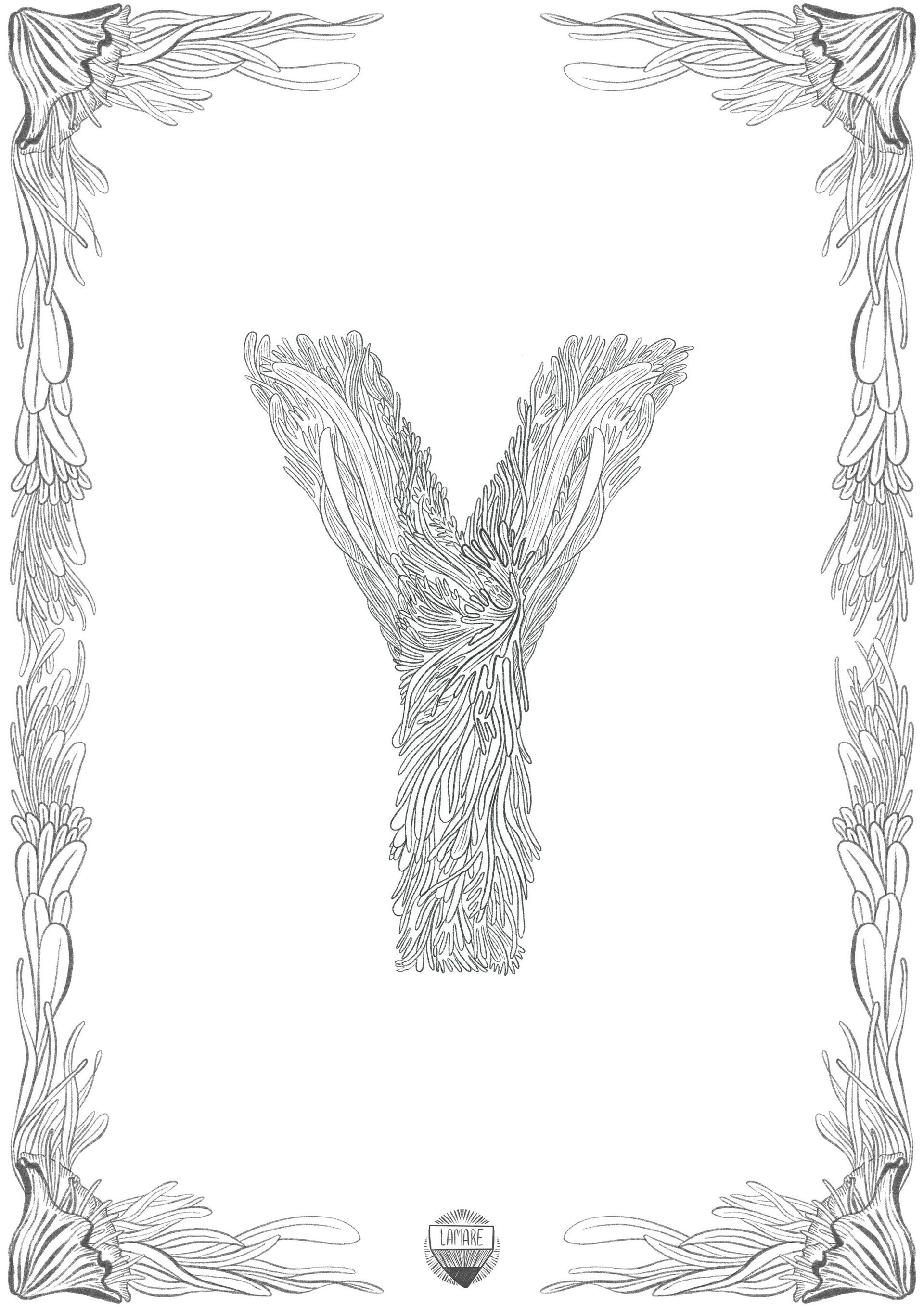 COLOURING PRINTS // Láminas sueltas abecedario - 27