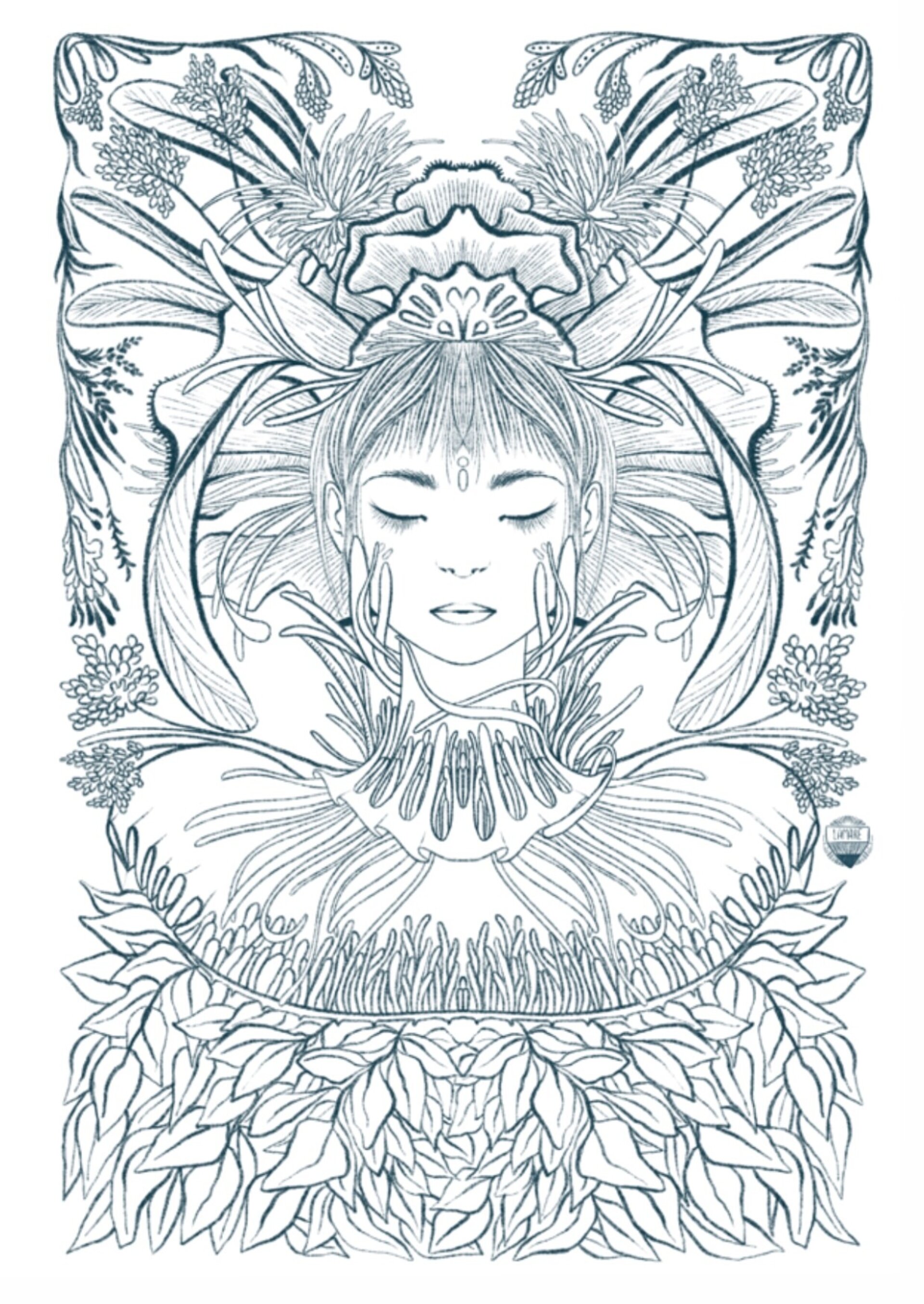 COLOURING Postcards// MYSTIC SISTERS - 5