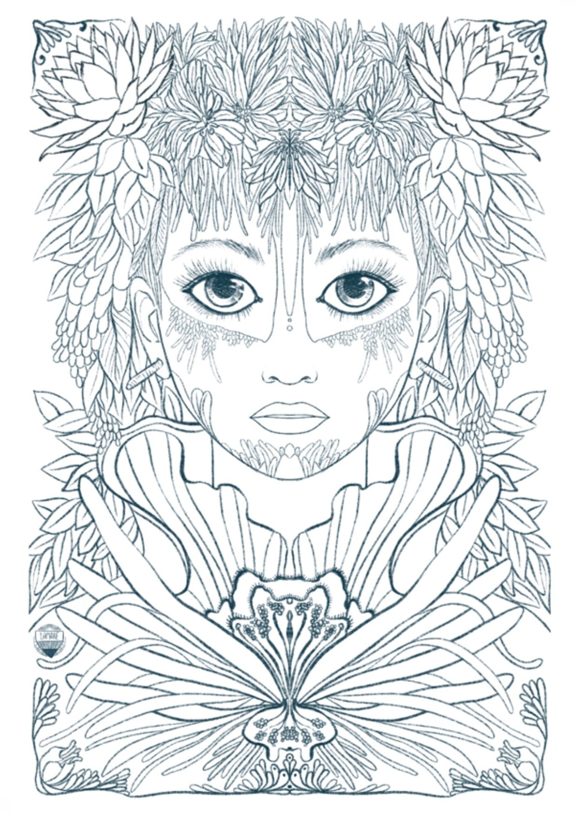 COLOURING Postcards// MYSTIC SISTERS - 3