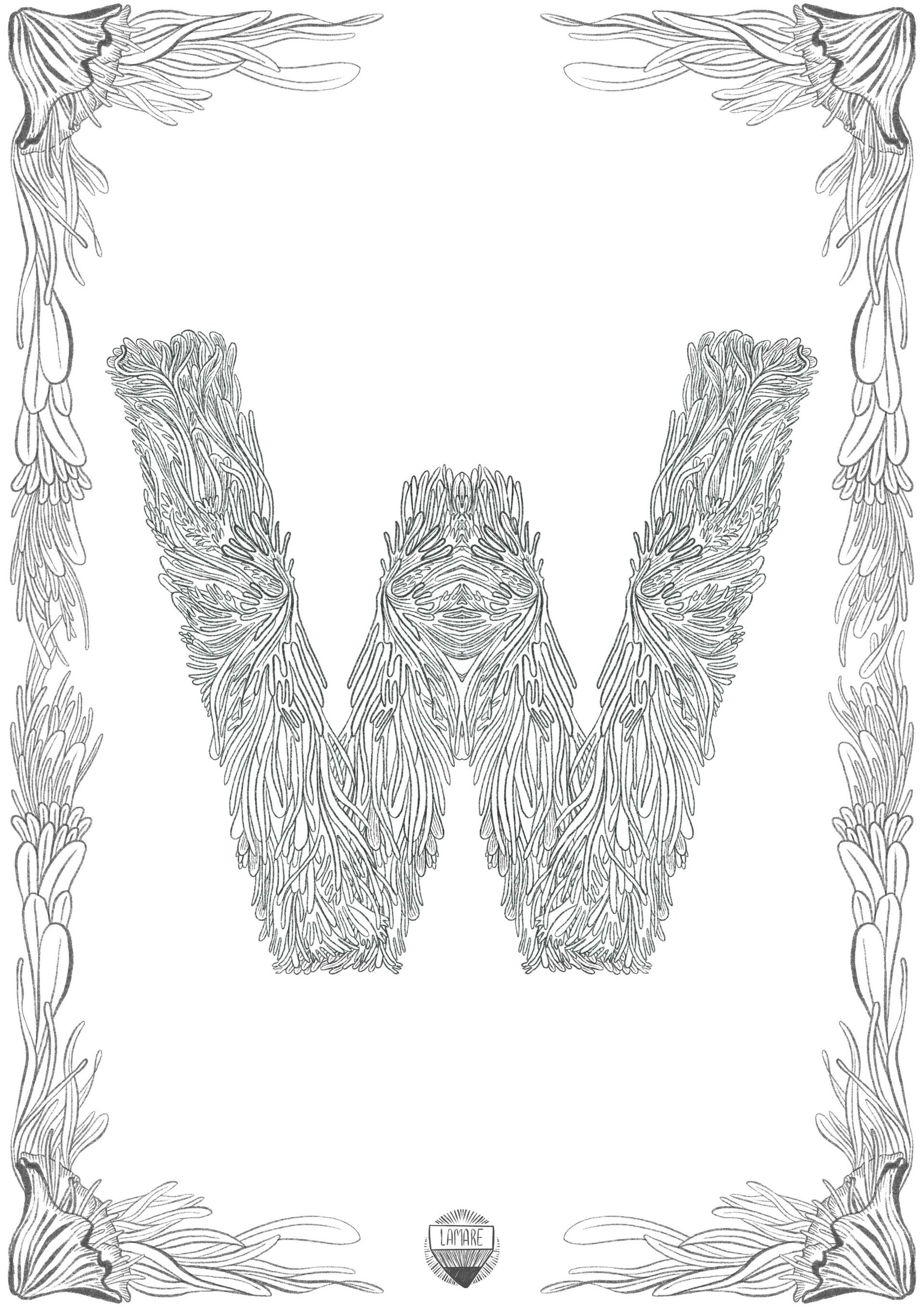 COLOURING PRINTS // Láminas sueltas abecedario - 25