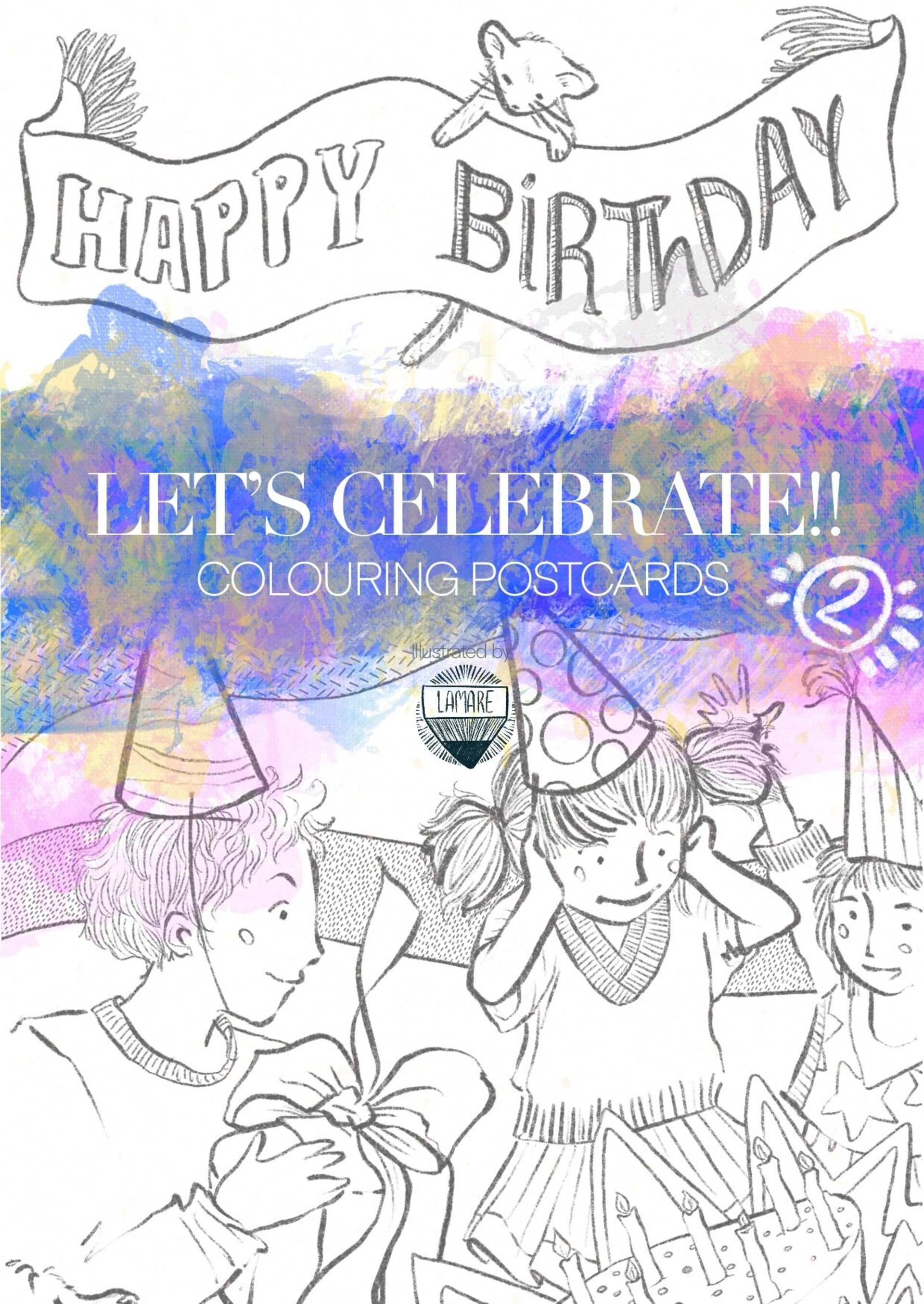COLOURING Postcards// LET’S CELEBRATE n2 - 2