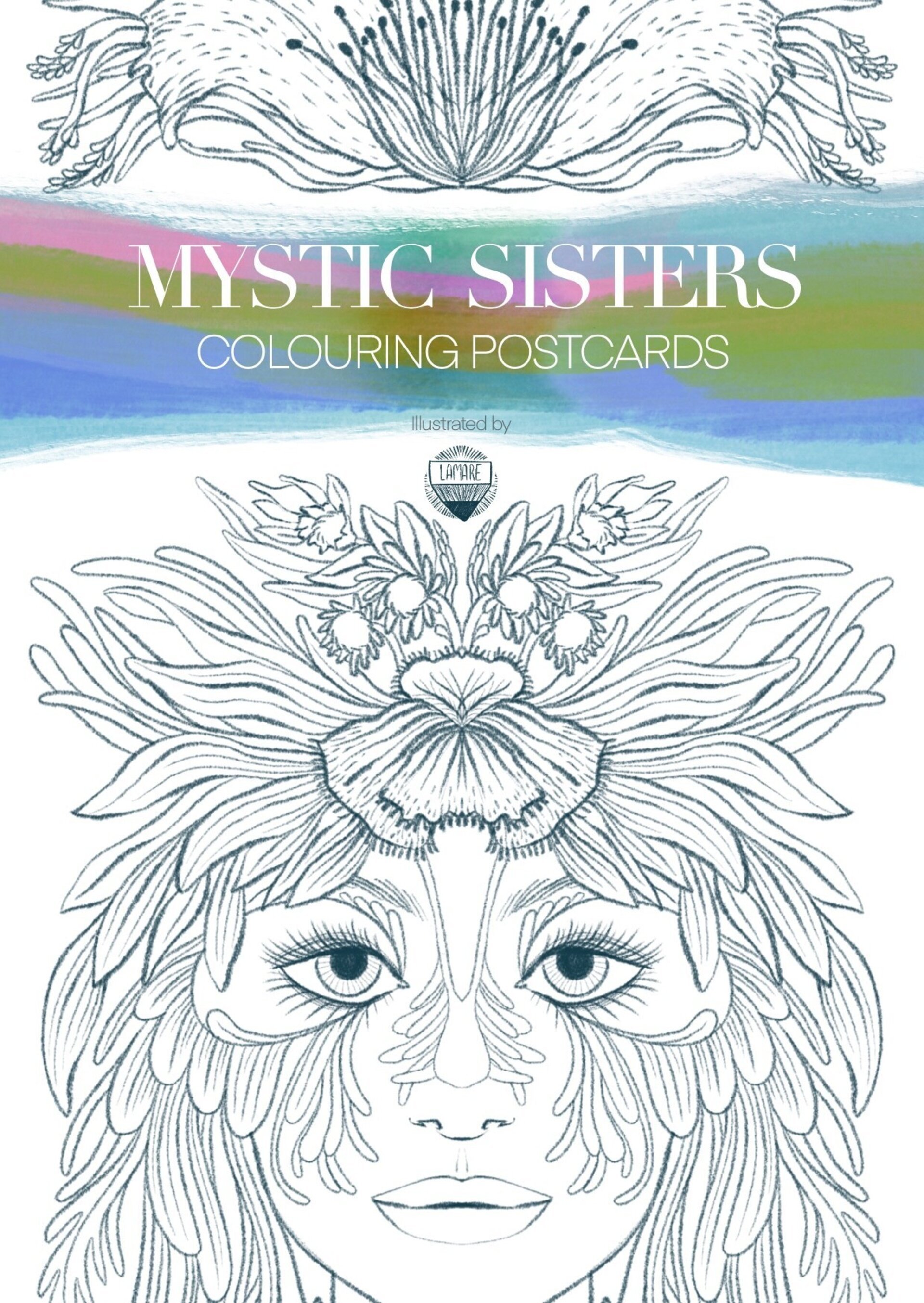 COLOURING Postcards// MYSTIC SISTERS - 2